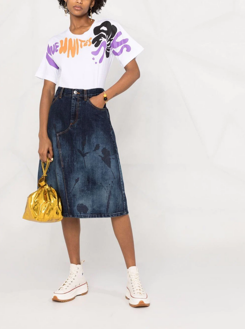 Summer Trend: Vintage Letter Printed High Waist Denim Paperbag Skirt With  Buttocks For Women From Your01, $29.54 | DHgate.Com